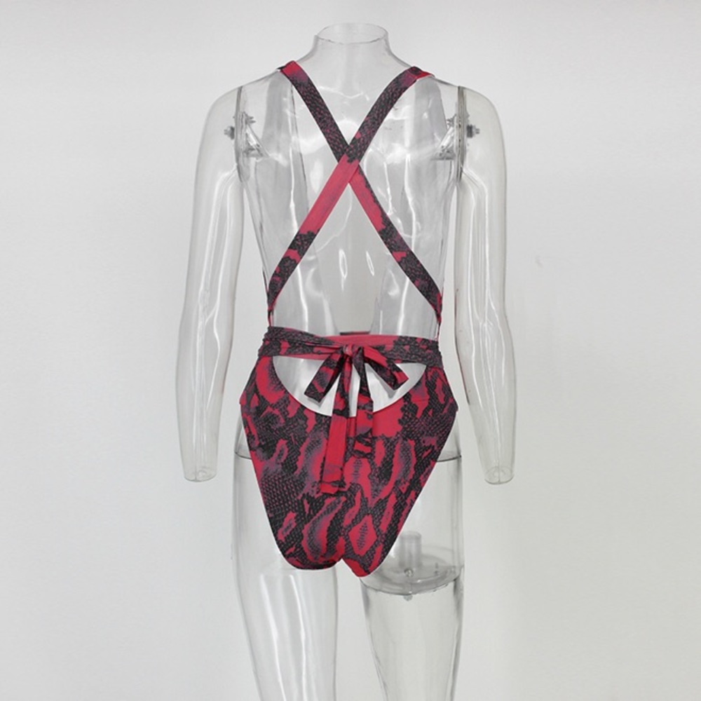 NEW! Snakeskin Multiple Wrap Monokini - Picture 4 of 6